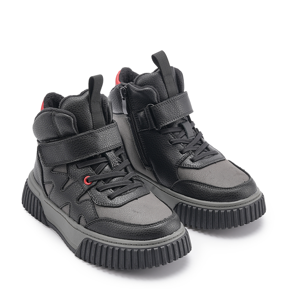 Ботинки зимние Shagovita 550522 Ш.Черно-серый