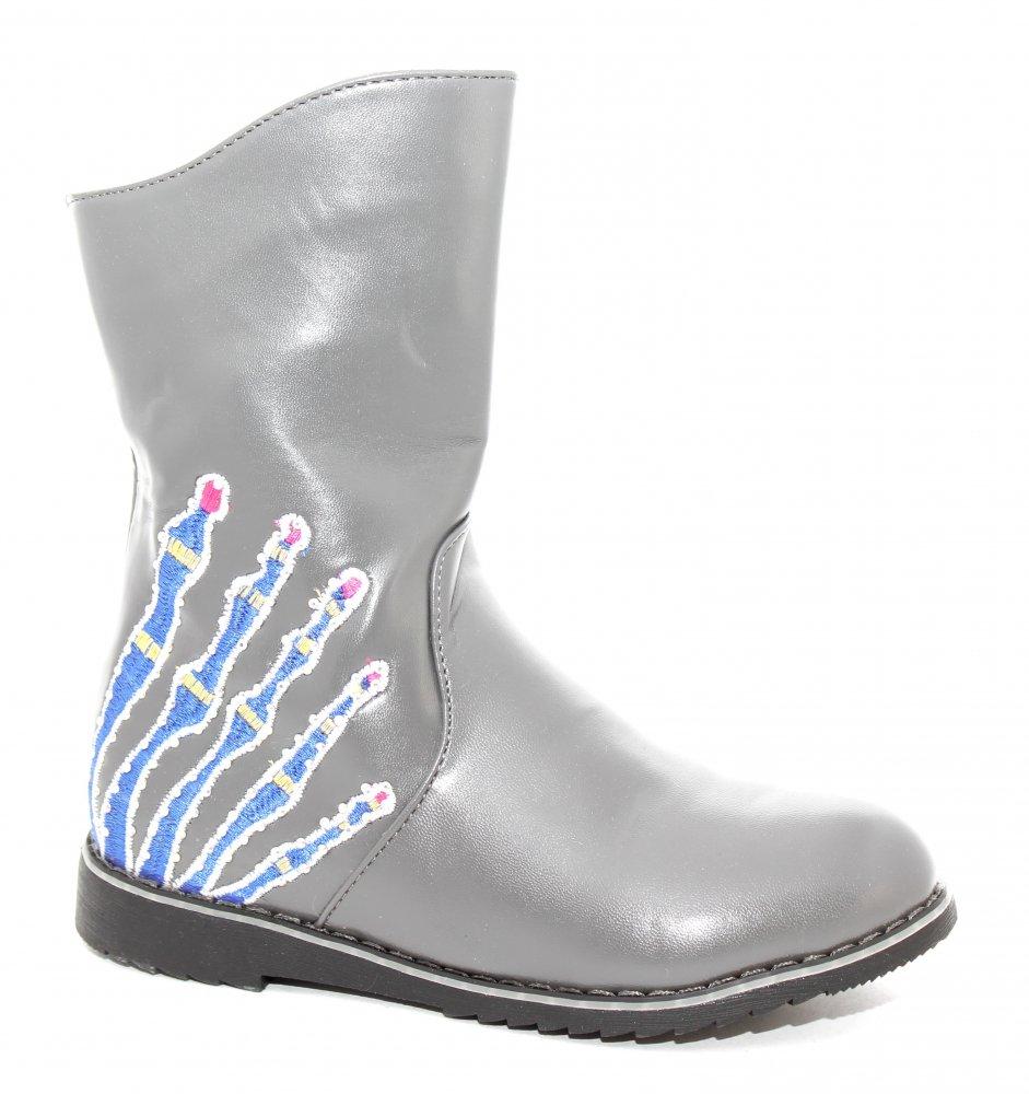 Сапоги демисезонные шалунишки 613-jc10912 серые