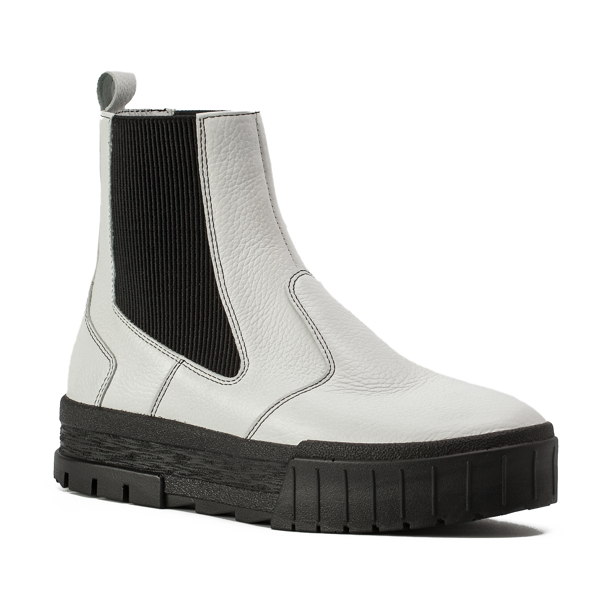 Сапоги демисезонные Shagovita 65333Б-1.Бело-черный